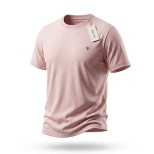 Playera Caballero Ck/ Cuello rayas